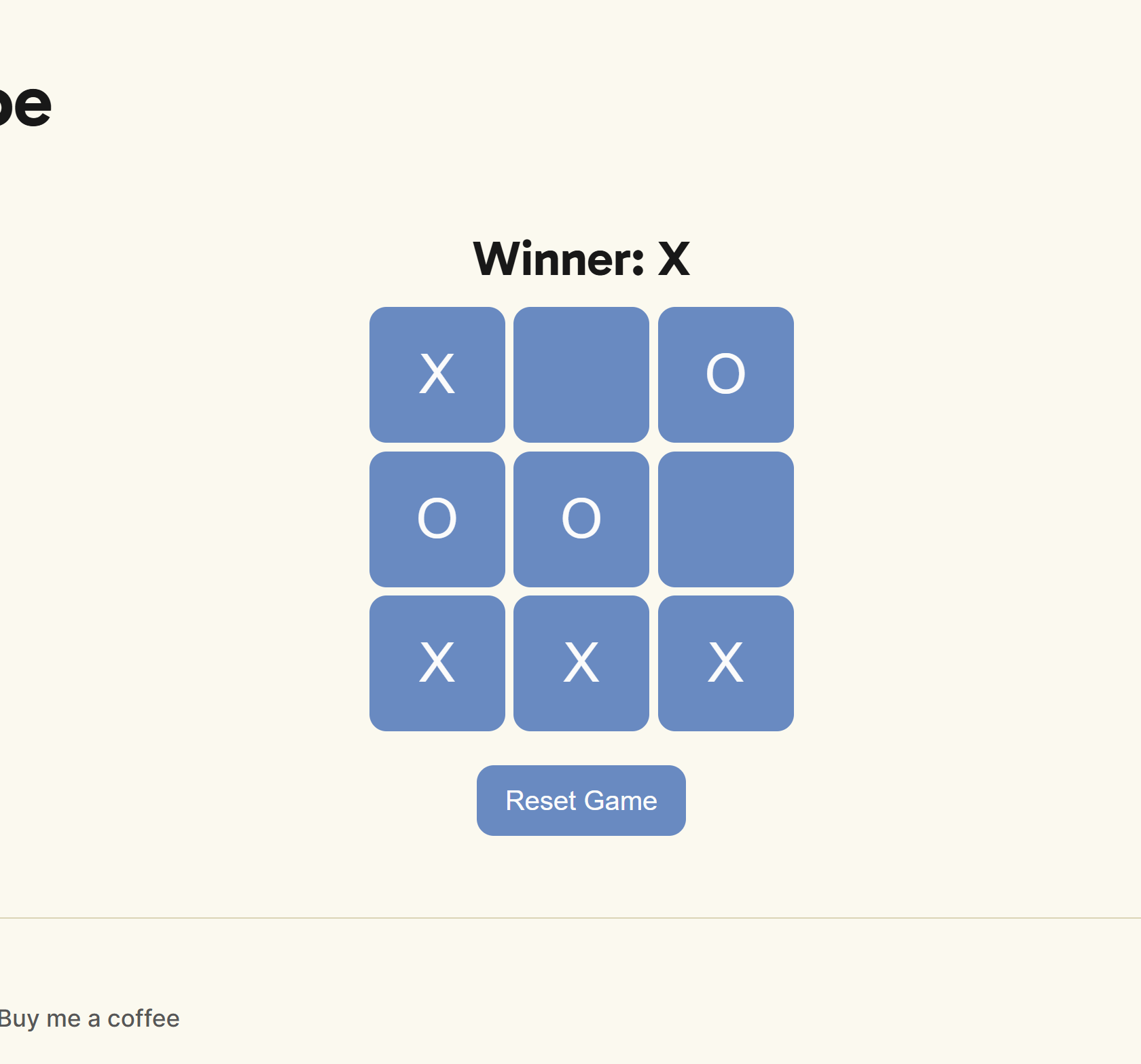 Tic Tac Toe